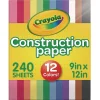 Crayola 9 in. x 12 in. Construction Paper - Assorted Colors