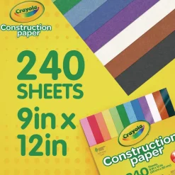 Crayola 9 in. x 12 in. Construction Paper - Assorted Colors