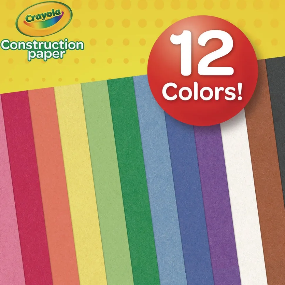 Crayola 9 in. x 12 in. Construction Paper - Assorted Colors