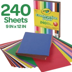Crayola 9 in. x 12 in. Construction Paper - Assorted Colors