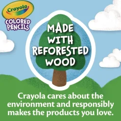 Crayola 3.3 millimeter 2B Long-Length Colored Pencil Set - Assorted Lead/Barrel Colors (50/Box)