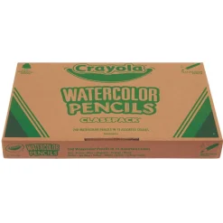 Crayola 3.3 mm Watercolor Pencil Classpack - Assorted Lead and Barrel Colors (240/Pack)