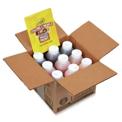 Crayola 8 oz. Bottles Colors of the World Washable Paint - 9 Assorted Colors