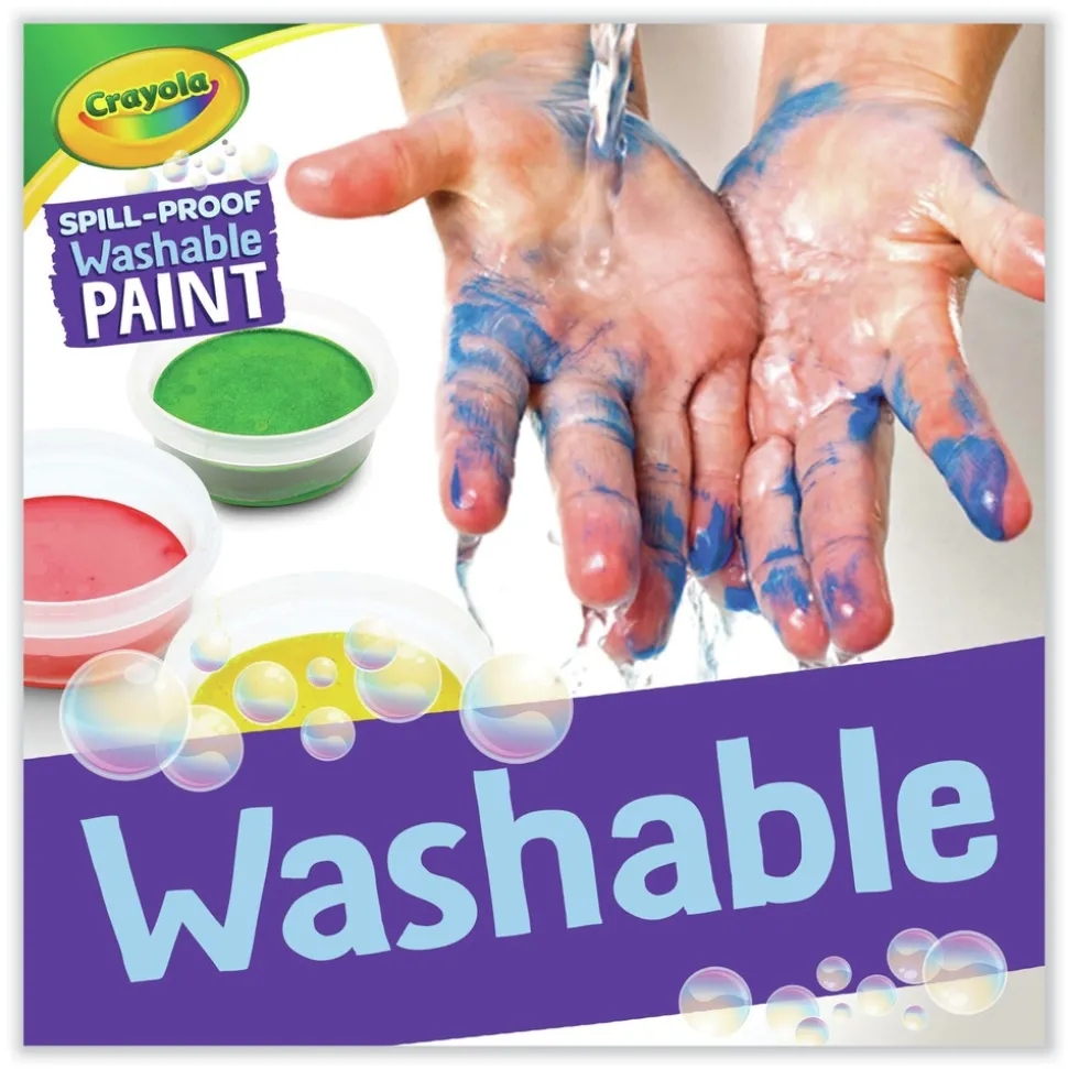 Crayola 1.4 oz Cups 5-Color Spill Proof Washable Paints