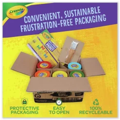 Crayola 1.4 oz Cups 5-Color Spill Proof Washable Paints