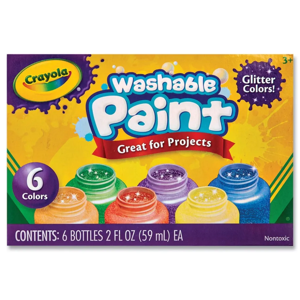 Crayola 2 oz Washable Paint - 6 Assorted Classic Colors