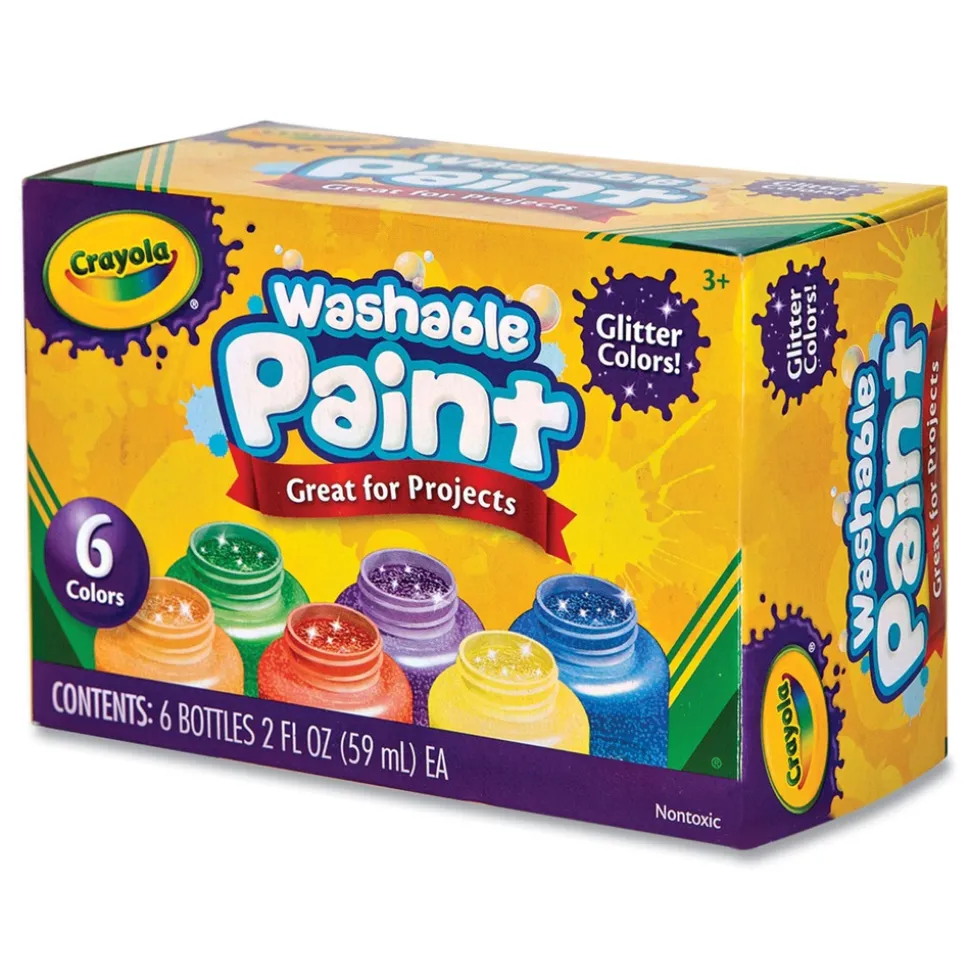 Crayola 2 oz Washable Paint - 6 Assorted Classic Colors