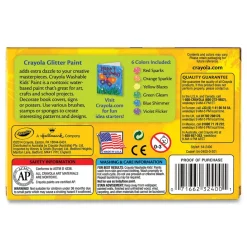 Crayola 2 oz Washable Paint - 6 Assorted Classic Colors