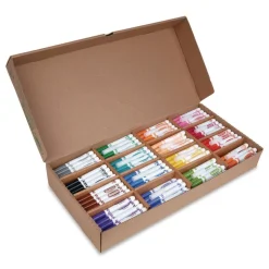 Crayola Broad Bullet Tip Non-Washable Marker - Assorted Classic Colors (256/Box)