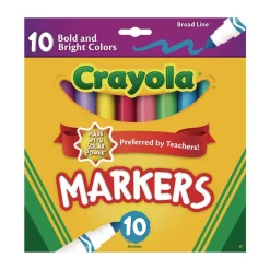 Crayola Broad Bullet Tip Non-Washable Marker - Assorted Tropical Colors