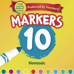 Crayola Broad Bullet Tip Non-Washable Marker - Assorted Tropical Colors