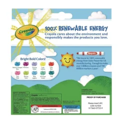 Crayola Broad Bullet Tip Non-Washable Marker - Assorted Tropical Colors