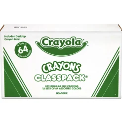 Crayola Classpack Regular Crayons with 13 Caddies - Assorted (832/Box)
