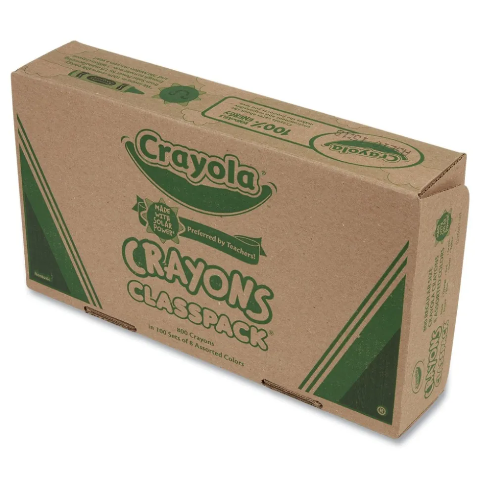 Crayola 8-Color Classpack Regular Crayons (800/Box)