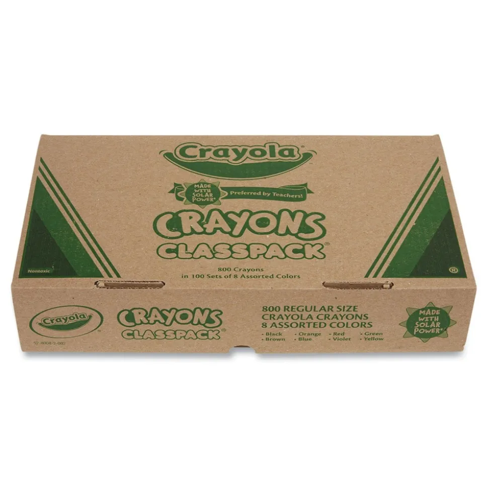 Crayola 8-Color Classpack Regular Crayons (800/Box)