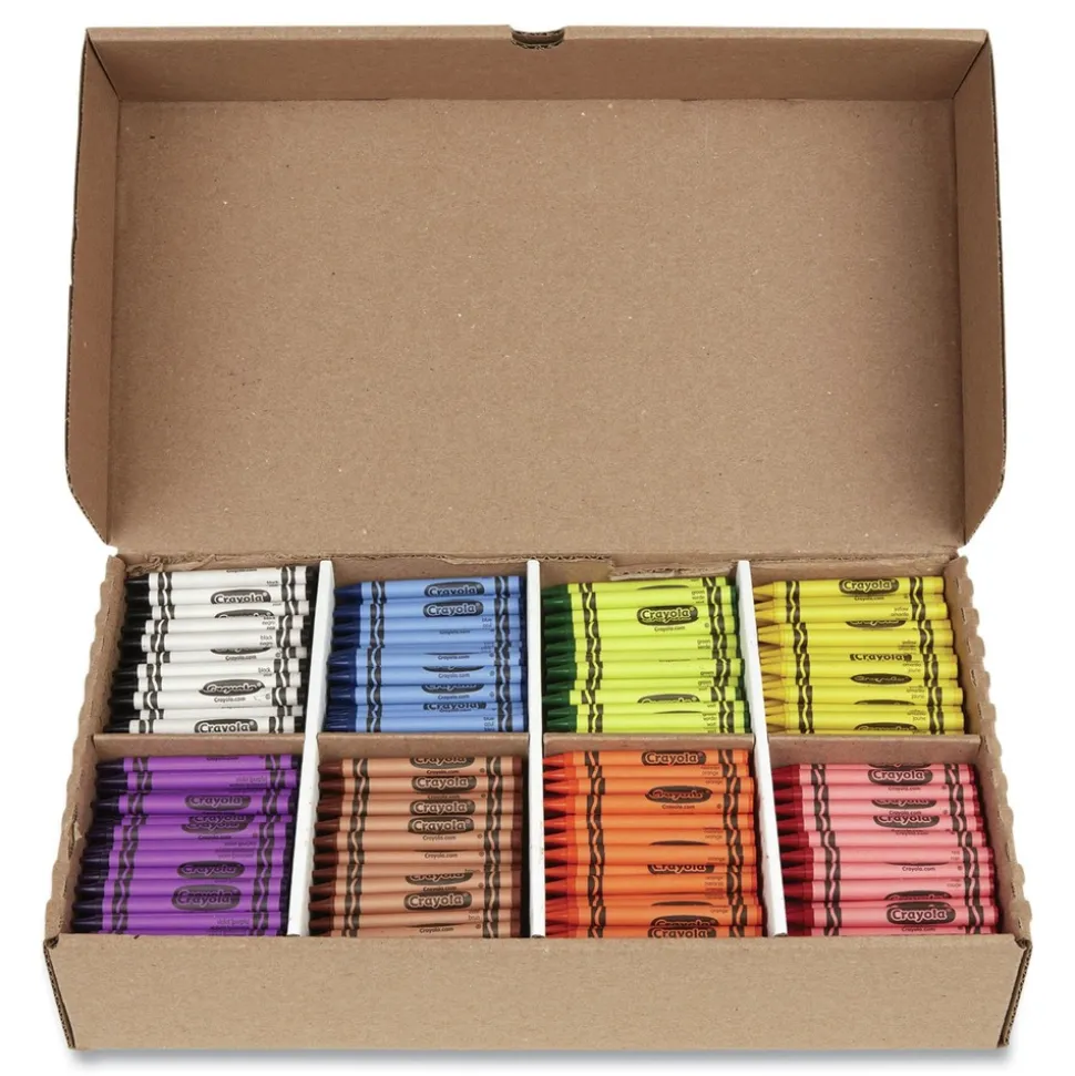 Crayola 8-Color Classpack Regular Crayons (800/Box)