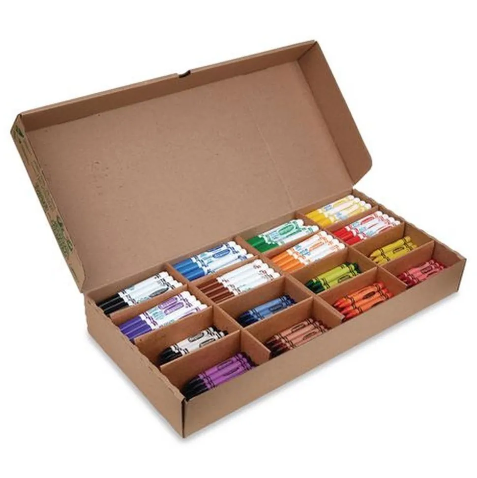 Crayola 8-Color Crayon and Ultra-Clean Washable Marker Classpack (1-Box)