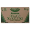 Crayola Crayons and Markers Combo Classpack - 8 Colors (256/Set)