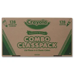 Crayola Crayons and Markers Combo Classpack - 8 Colors (256/Set)