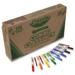 Crayola Crayons and Markers Combo Classpack - 8 Colors (256/Set)