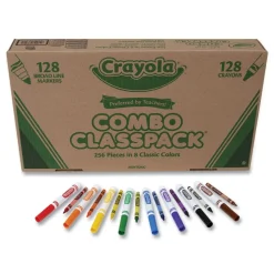 Crayola Crayons and Markers Combo Classpack - 8 Colors (256/Set)