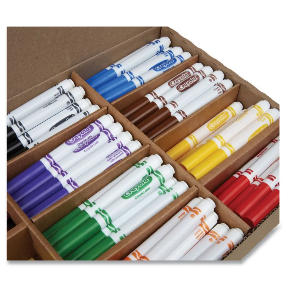 Crayola Crayons and Markers Combo Classpack - 8 Colors (256/Set)