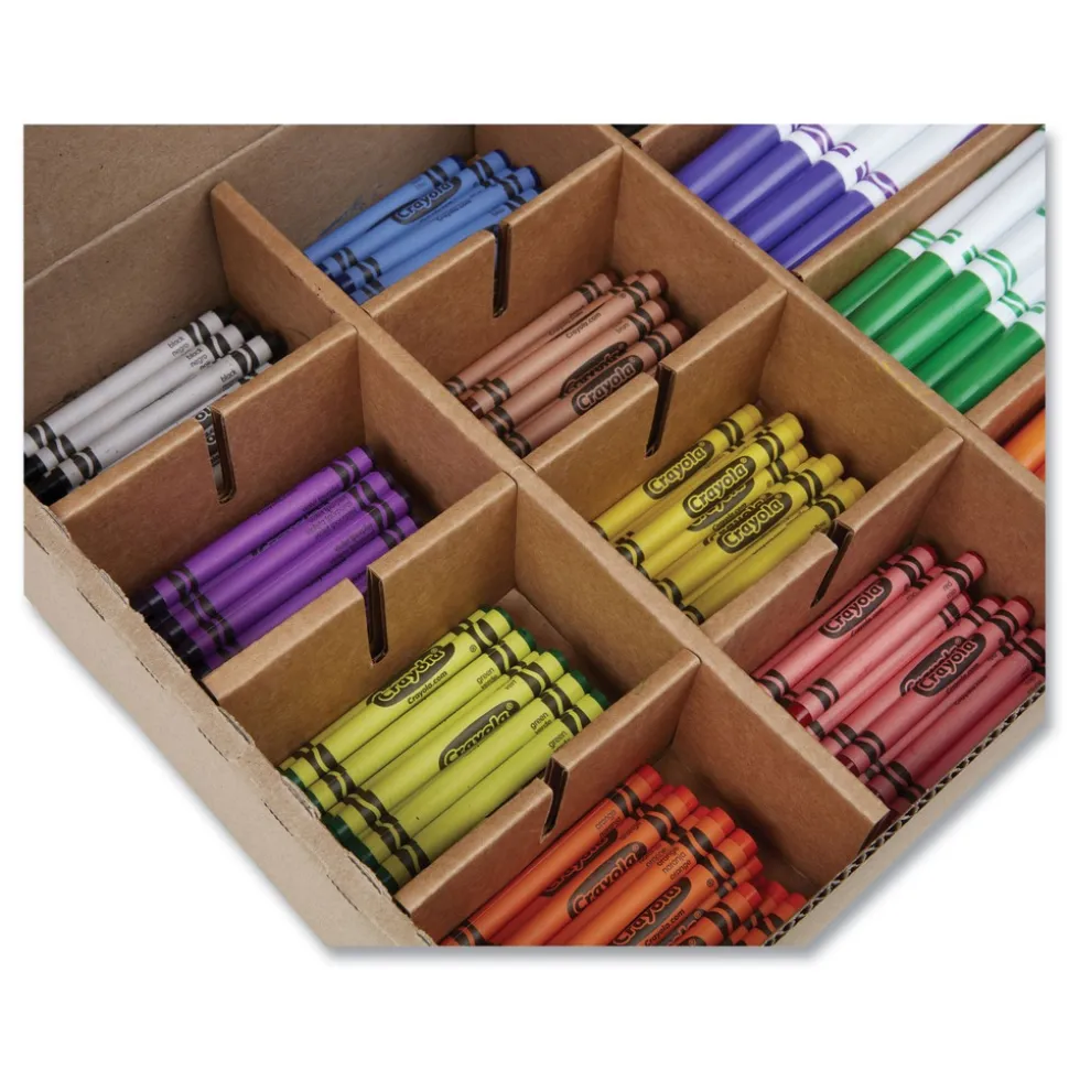 Crayola Crayons and Markers Combo Classpack - 8 Colors (256/Set)