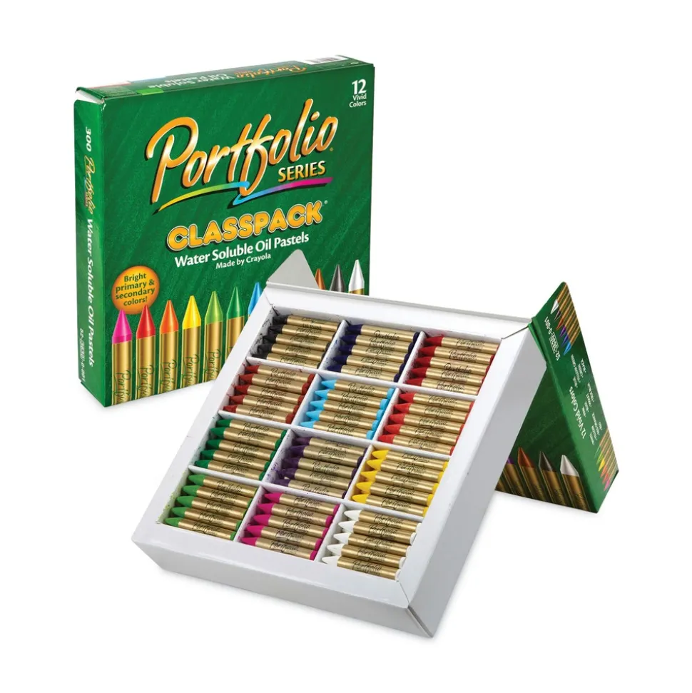 Crayola Portfolio Series Oil Pastels - Assorted Colors (300/Carton)