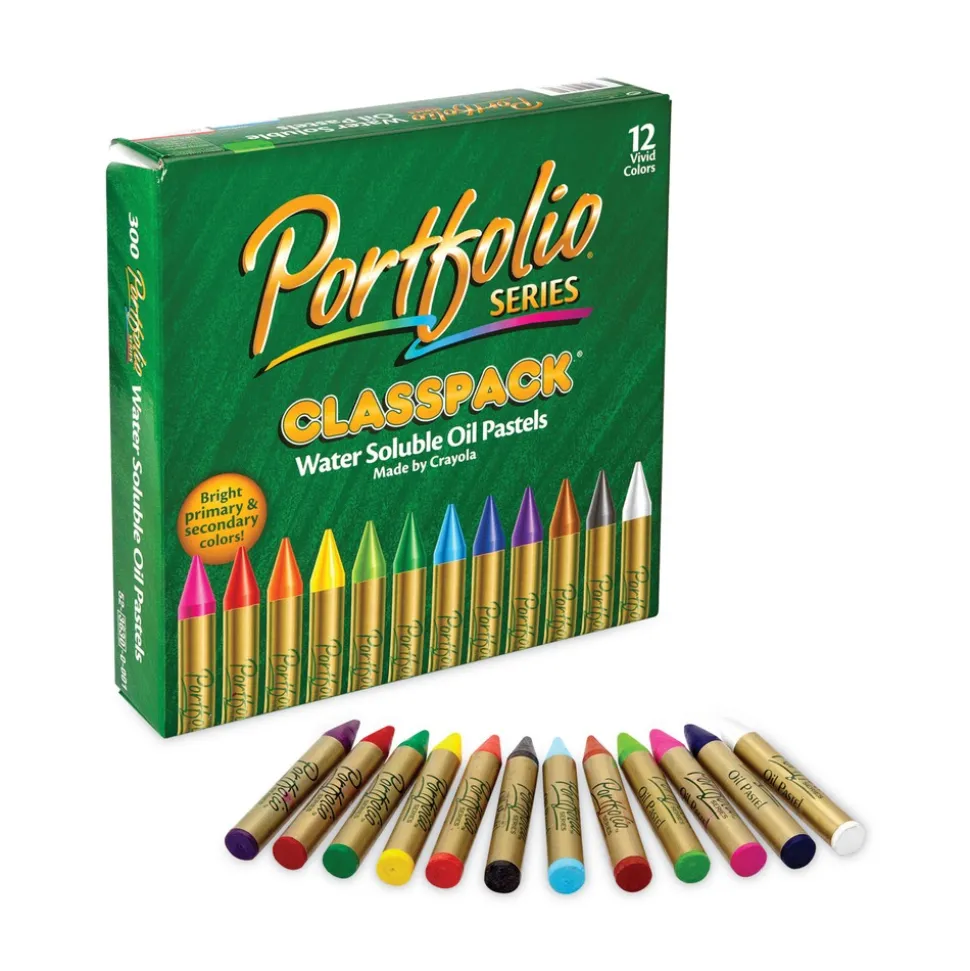 Crayola Portfolio Series Oil Pastels - Assorted Colors (300/Carton)
