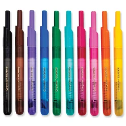 Crayola Super Clicks Assorted Bullet Tip Sizes Retractable Markers - Assorted Colors (1-Set)