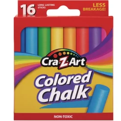 Cra-Z-Art Colored Chalk - Assorted Colors (16/Pack)