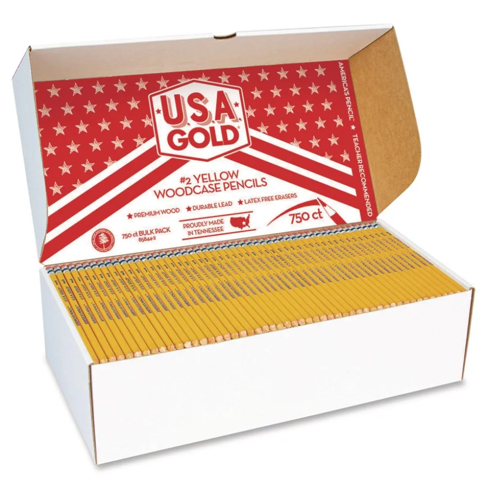 Cra-Z-Art HB No. 2 School Pencils - Black Lead/Yellow Barrel (750/Box)