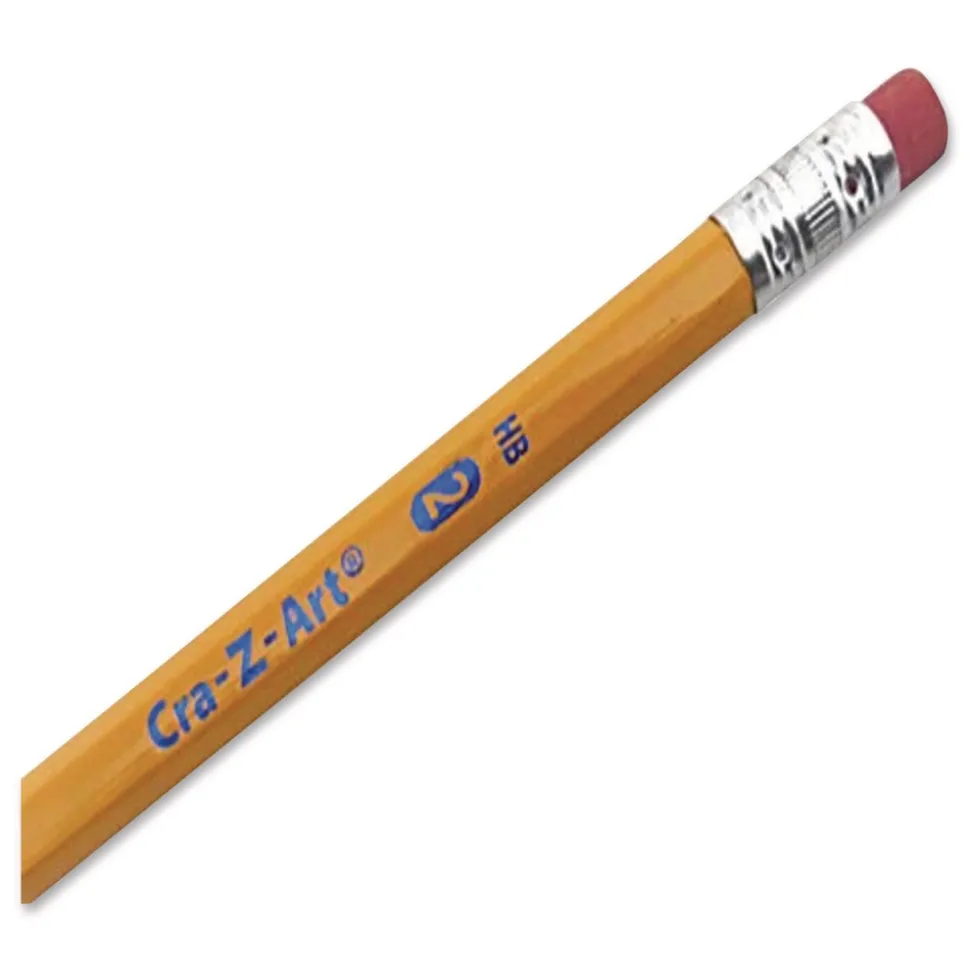 Cra-Z-Art HB No. 2 School Pencils - Black Lead/Yellow Barrel (750/Box)
