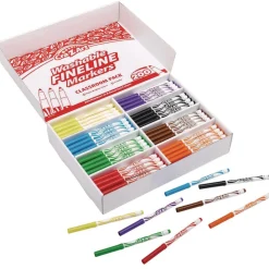 Cra-Z-Art Washable Fineline Bullet Tip Markers Classpack - Assorted Colors (200/Set)