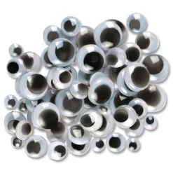 Creativity Street 0.27 in., 0.39 in., 0.47 in., 0.59 in. Wiggle Eyes Assortment - Black (100/Pack)