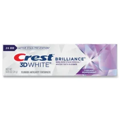 Crest 0.85 oz. Tube 3D White Brilliance Advanced Whitening and Stain Protection Toothpaste (72/Carton)