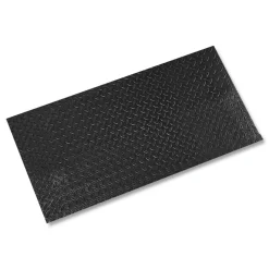 Crown 24 in. x 36 in. Tuff-Spun Foot-Lover Rectangular Diamond Surface Mat - Black