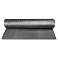 Crown 24 in. x 36 in. Tuff-Spun Foot-Lover Rectangular Diamond Surface Mat - Black