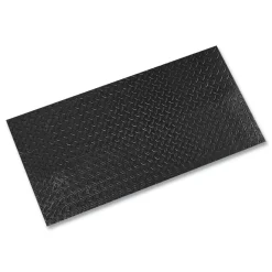 Crown 36 in. x 60 in. Tuff-Spun Foot-Lover Rectangular Diamond Surface Mat - Black