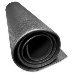 Crown 36 in. x 60 in. Tuff-Spun Foot-Lover Rectangular Diamond Surface Mat - Black