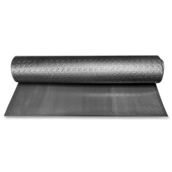 Crown 36 in. x 60 in. Tuff-Spun Foot-Lover Rectangular Diamond Surface Mat - Black