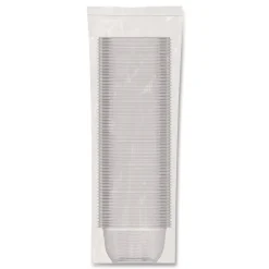 Dart 8.5 in. x 8.5 in. x 1.96 in. 16 oz. Plastic Bowls - Square Clear (504/Carton)