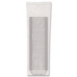 Dart 8.5 in. x 8.5 in. x 1.51 in. 8 oz. Square Plastic Bowls - Clear (504/Carton)