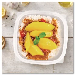 Dart 5 in. x 5 in. x 1.49 in. 32 oz. Plastic Bowls - Square Clear (252/Carton)