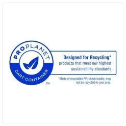 Dart 9 in. x 8.75 in. x 3 in. 3-Compartments ProPlanet Microwaveable Plastic Hinged Containers - Clear (150/Carton)