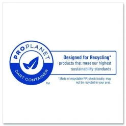 Dart 9 in. x 8.75 in. x 3 in. ProPlanet Microwaveable Plastic Hinged Containers - Clear (150/Carton)