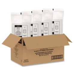 Dart 6.31 in. x 6.31 in. x 3 in. ProPlanet Microwaveable Hinged Plastic Containers - Clear (300/Carton)