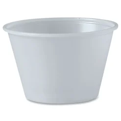 Dart 4 oz. Polystyrene Portion Cups - Translucent (2500/Carton)