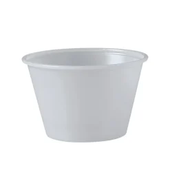 Dart 4 oz. Polystyrene Portion Cups - Translucent (2500/Carton)