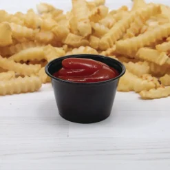 Dart 4 oz. Polystyrene Portion Cups - Black (2500/Carton)